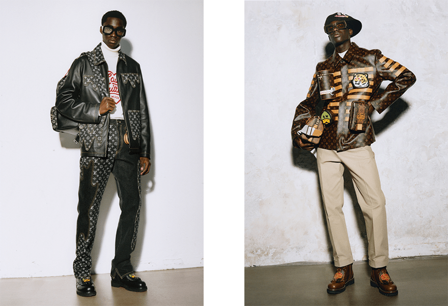 图形化 Louis Vuitton 2022 MENSWEAR，这个春季没有了图形化外观，轮廓更为直观经典