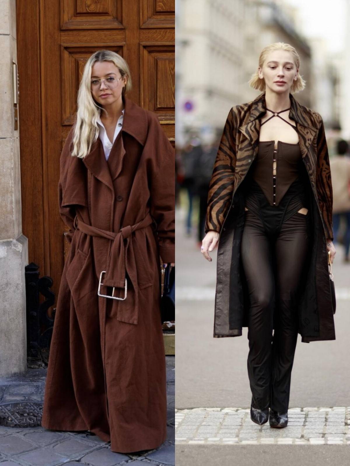 形象 秋天别总搭配太亮的颜色，深咖色就很适合，复古风浓郁真有气质