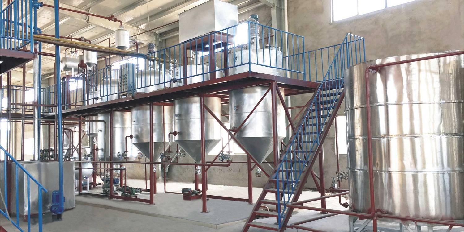 山茶籽油精炼设备根据日处理能力不同,分别为1-20吨/天和20-50吨/天和