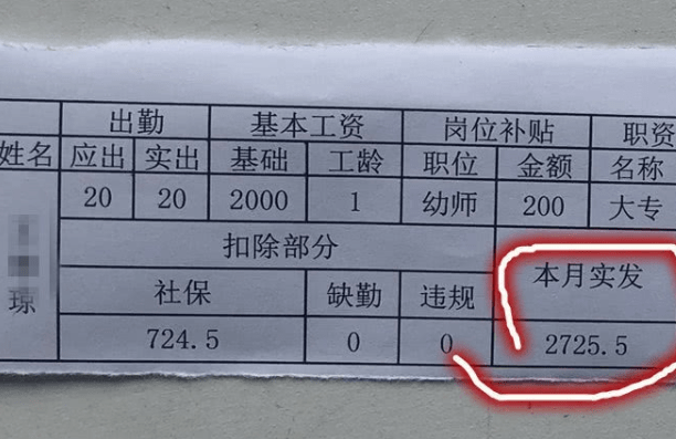 收入|杭州一幼儿园老师晒“天价”工资单,一年工资近30万,还享有编制