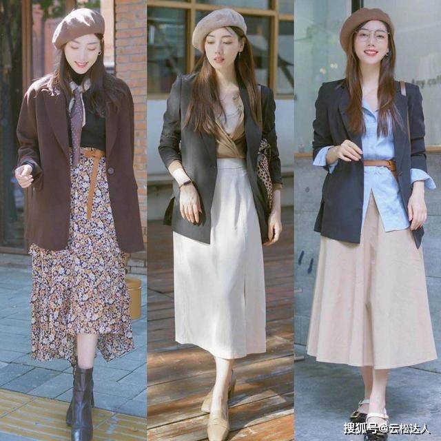 学潮 穿长袖不一定要配长裤,不如学潮人这样穿,轻松提气质