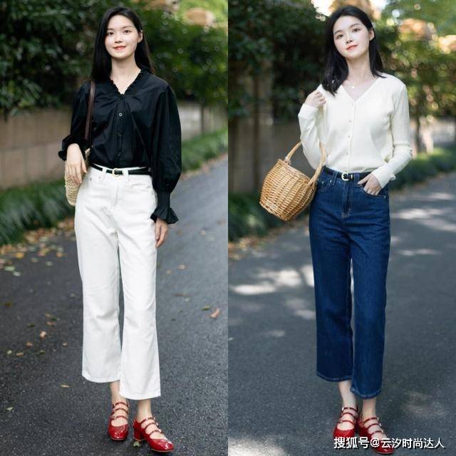 脚踝 今年流行的“九分裤+短上衣”这样穿,高级又显腿长,适合小个子