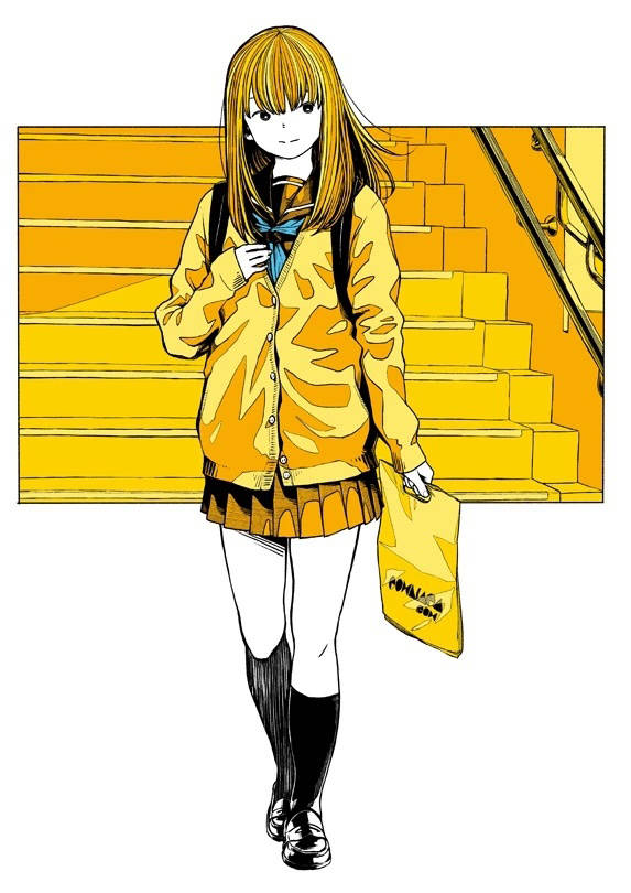 田中 美少女辅以工业元素的插画,不搭界却又能和谐并存