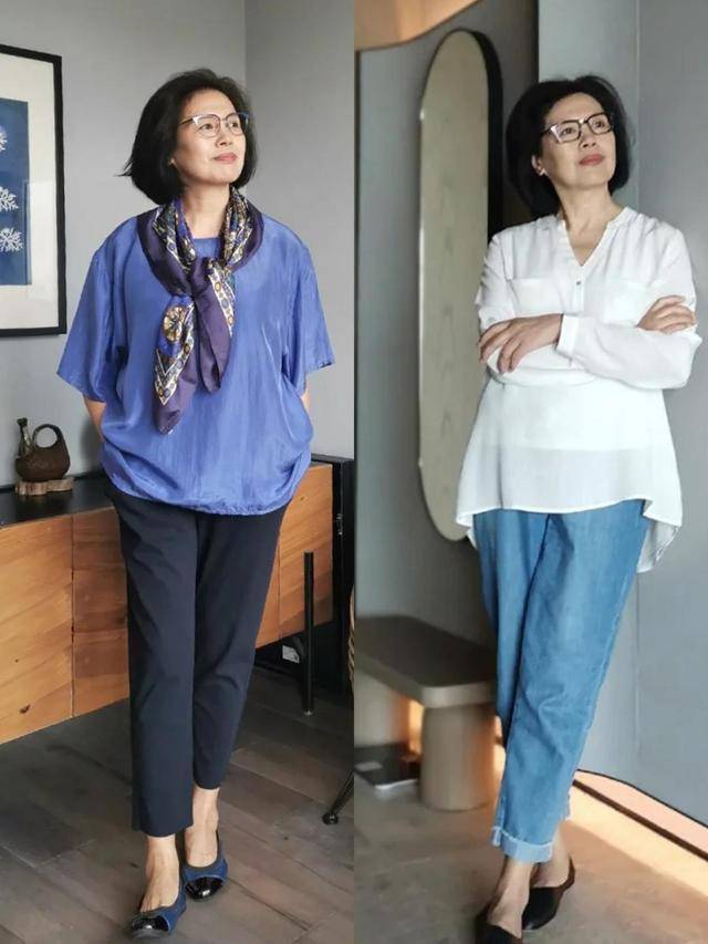 设计 50、60岁时髦女人，早不穿阔腿裤！今秋流行“九分小脚裤”更时髦