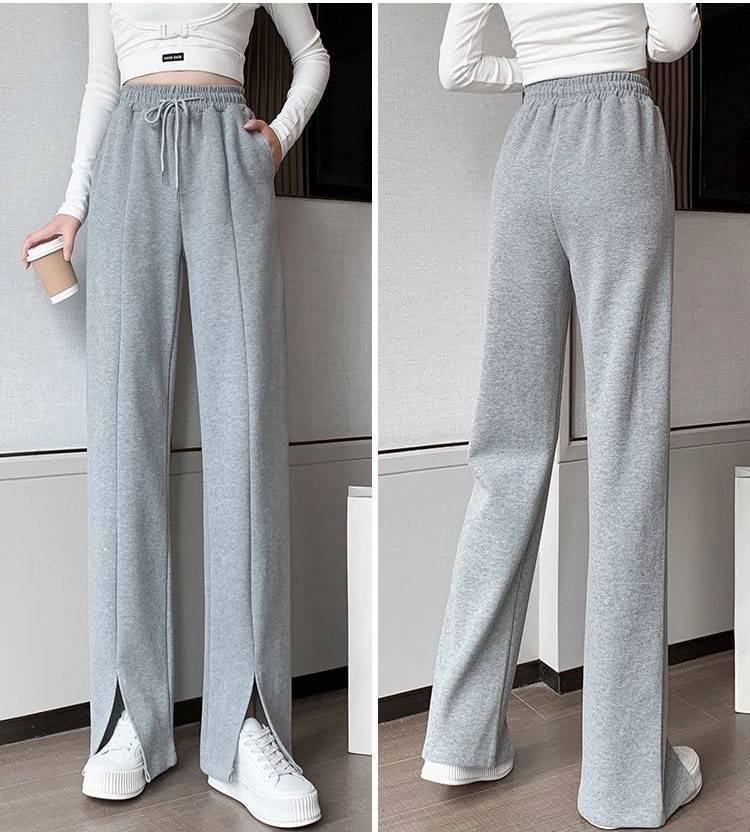 个性 今年秋季流行的开叉阔腿裤，百搭显高的同时，更有时髦范