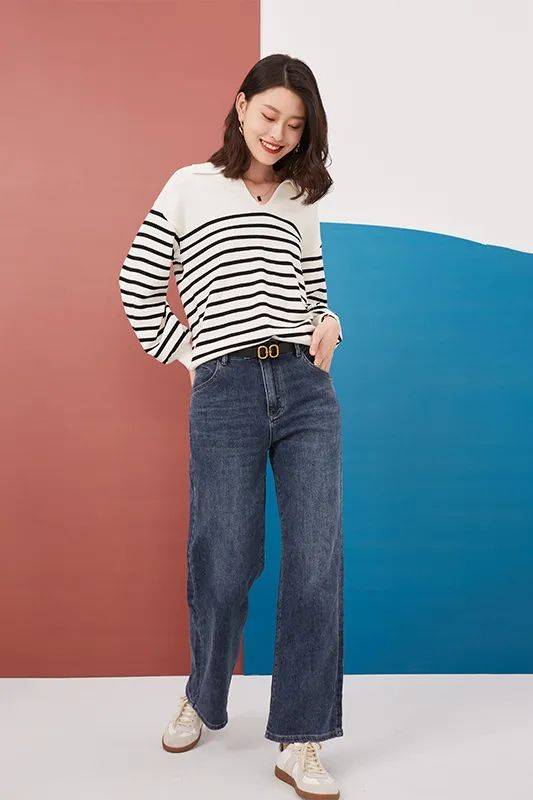 才是秋 毛衣+阔腿裤，才是秋冬最慵懒时髦的打开方式！