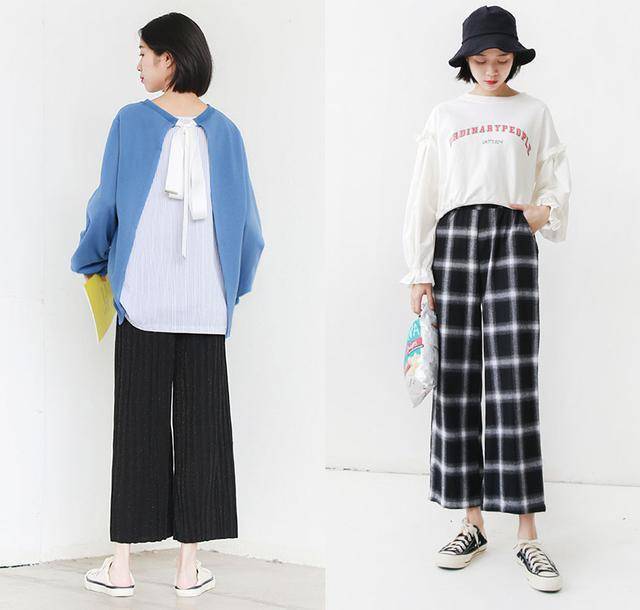 卫衣 30套秋季气质穿搭示范，卫衣搭配阔腿裤显瘦显高，轻松演绎女神范