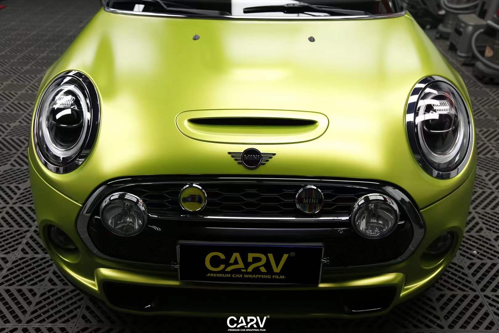mini cooper卡孚carv改色膜电光柠檬绿_搜狐汽车_搜狐网