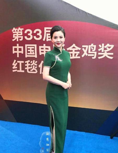 身材 陶慧敏穿收腰裙亮相,身材肉感被放大了,越发有贵妇的模样了