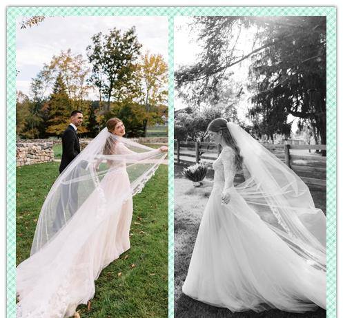 婚礼 比尔盖茨的女儿都这么有钱了，婚礼穿的裙子也很低调，气质很高级