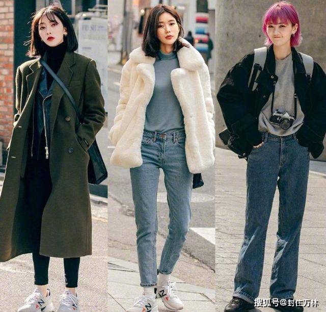 盛装 真实自然的韩国女孩，不用盛装打扮，穿臃肿的大衣依然美成焦点