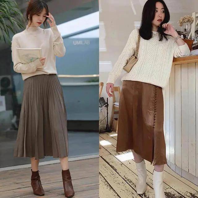 胖子 “过膝半裙”才是矮子+胖子的福音,时尚显高还洋气