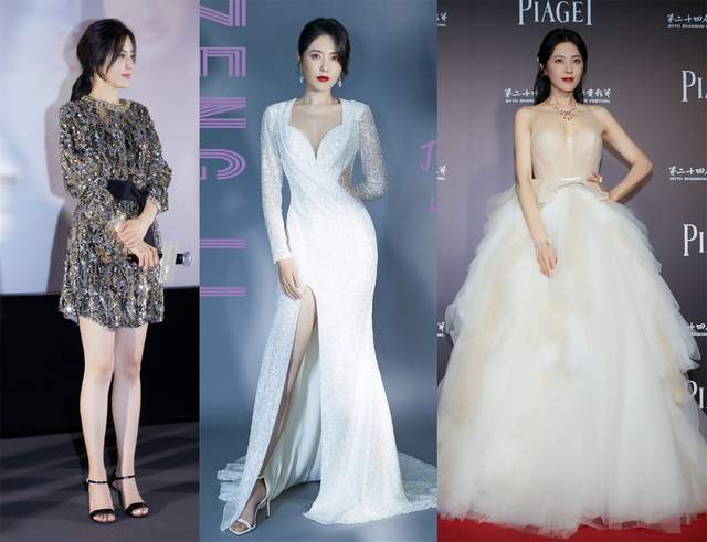 横店 周也礼服配球鞋,王丽坤古装发髻配西装!这场红毯也太随意了吧