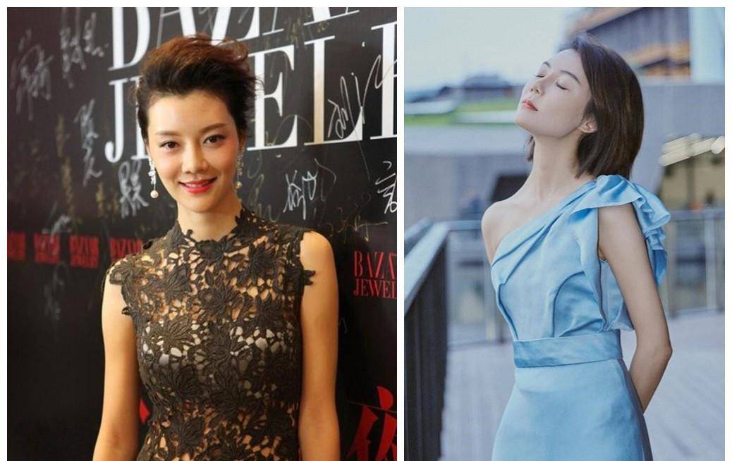 冷色 车晓穿针织衫身材平坦，虽时尚但瘦得少了女人味，还是增点肥吧