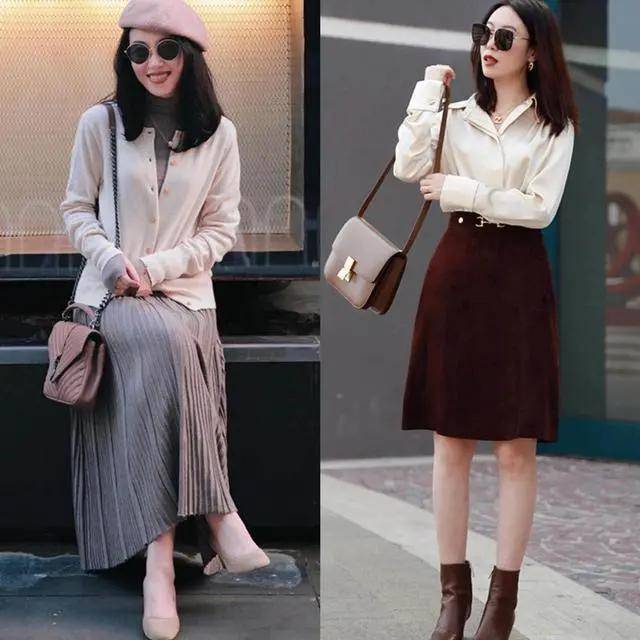 胖子 “过膝半裙”才是矮子+胖子的福音,时尚显高还洋气