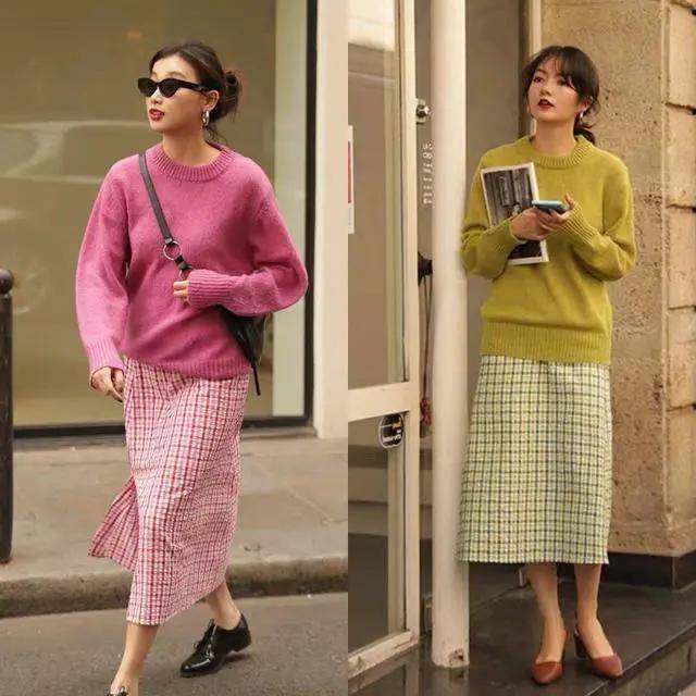 胖子 “过膝半裙”才是矮子+胖子的福音,时尚显高还洋气