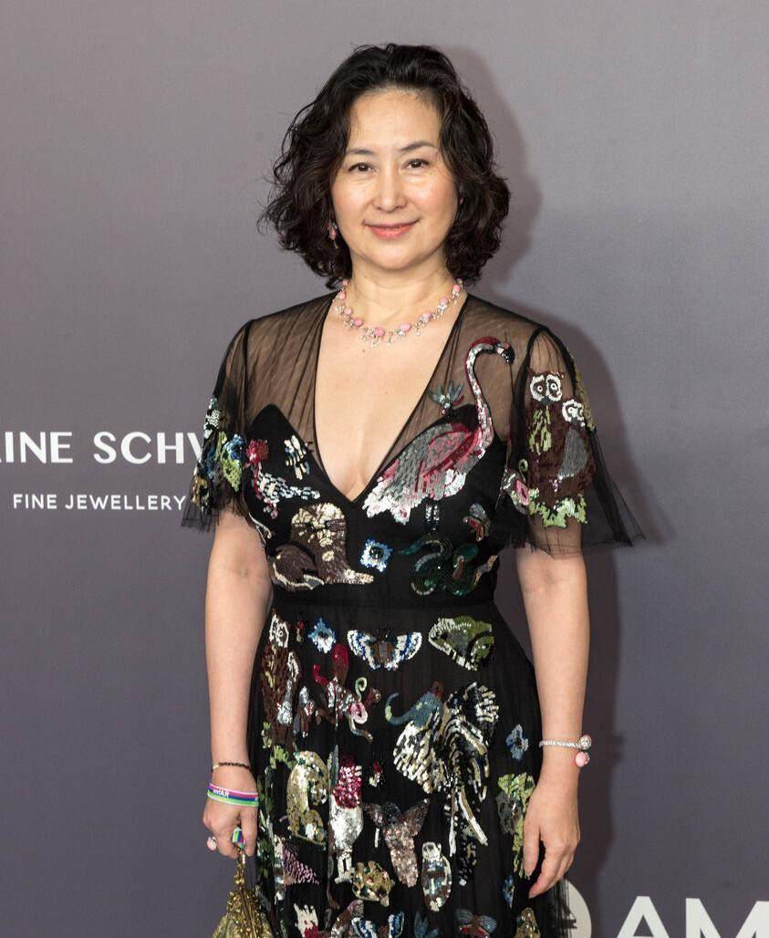 颜色 何超琼真有豪门气度，穿花花绿绿的薄纱黑裙，皱纹里藏着优雅自信