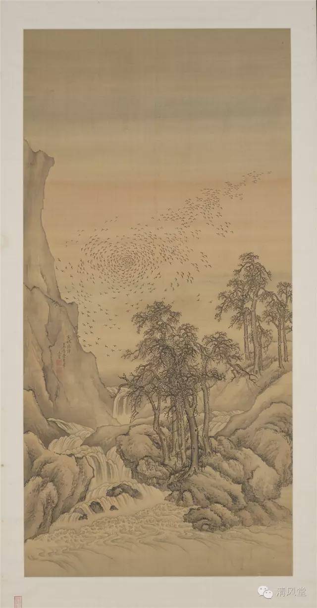清流奔山谷, 鸦飞自寒林——清代画家王云