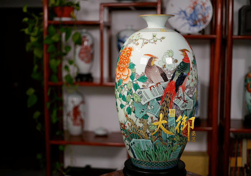 大御瓷器江月光中国陶瓷艺术大师陆如关门弟子当之无愧的古彩顶流