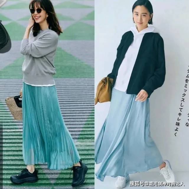 满分 半身裙才是秋季百搭单品！40＋女人这样穿搭，知性优雅、气质满分