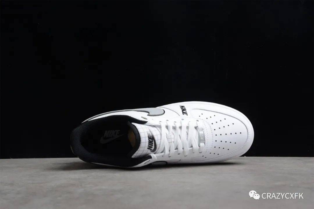 黑色 耐克空军一号黑白漆皮 Nike Air Force 1 空军一号低帮运动板鞋