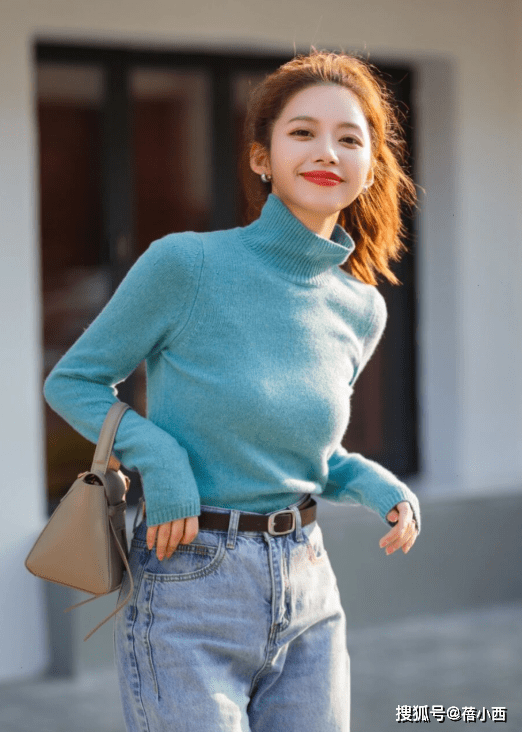 黑色 建议多穿“针织衫”，选择这4种颜色，搭配半身裙、牛仔裤很时髦