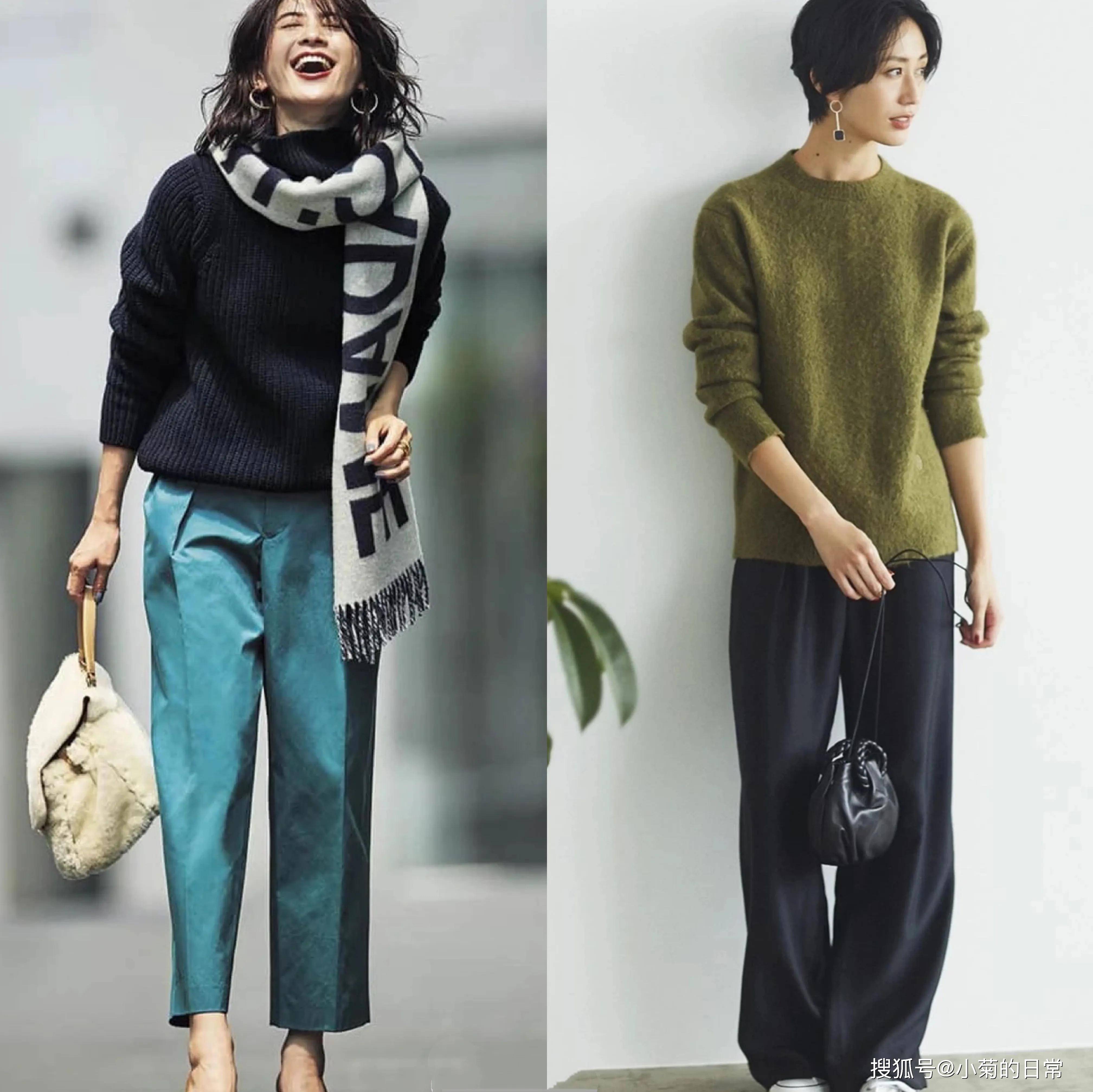 黑色 冬天衣服不必多!学学小姐姐日系穿搭,成熟优雅,冬天就该这么穿