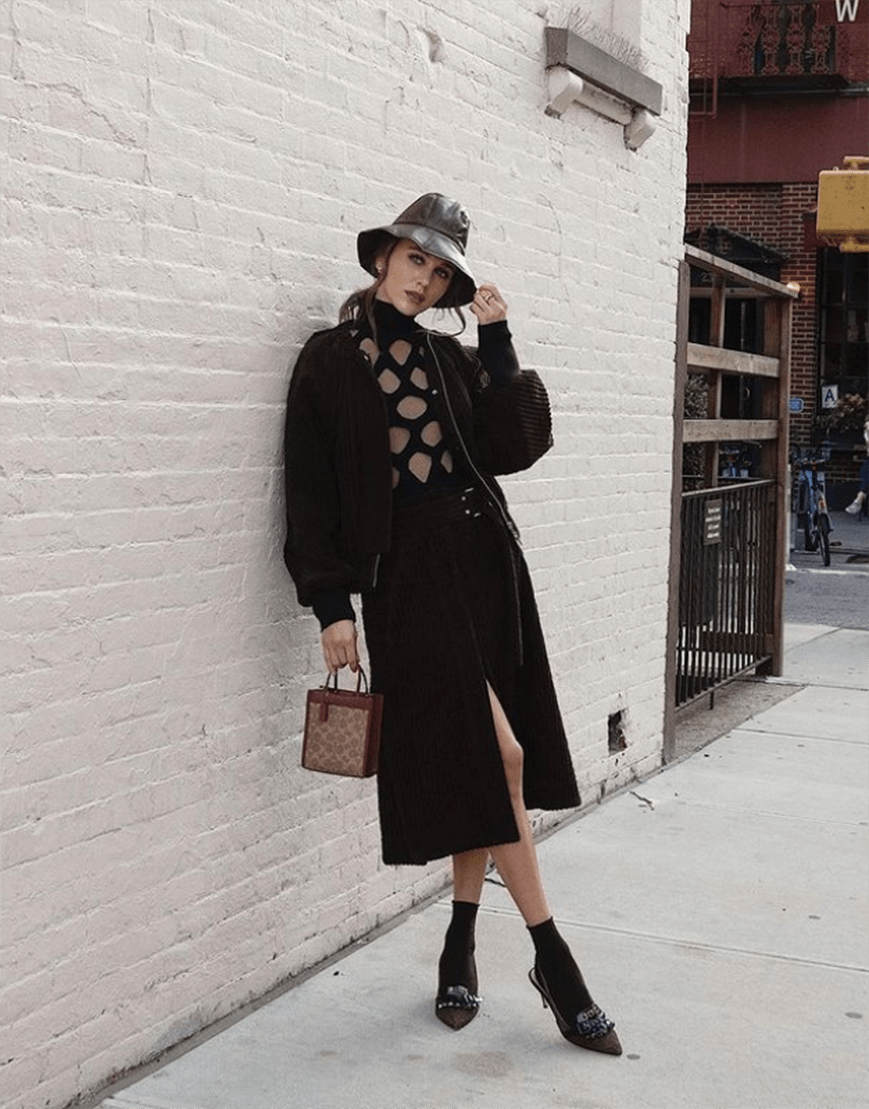 丝绸 同色不同面料穿搭