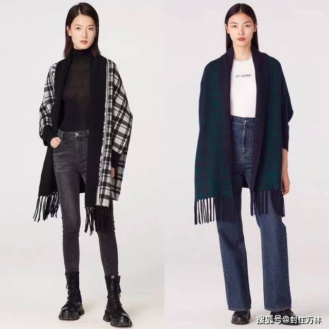 整体 冬天“披肩”既保暖，又能提升时尚感！穿法灵活，风格多变