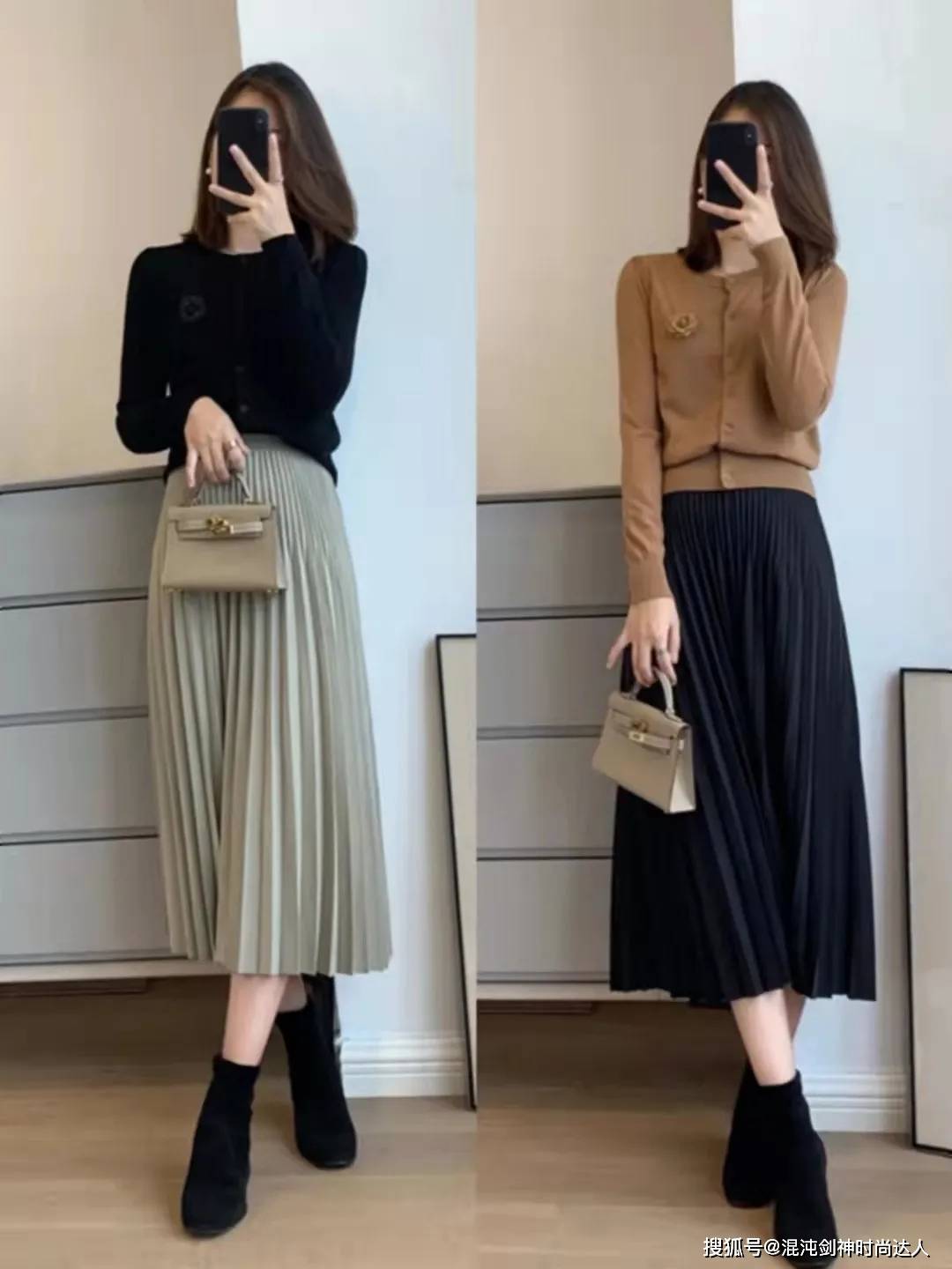 黑色 早秋的轻熟风穿搭,演绎轻熟女人的气质美 ,30+的女人正合适