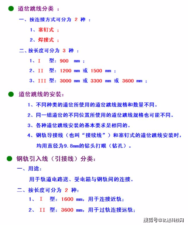 二,复式交分道岔跳线分布示意图三,单开道岔(钢轨组合辙叉)跳线分布四