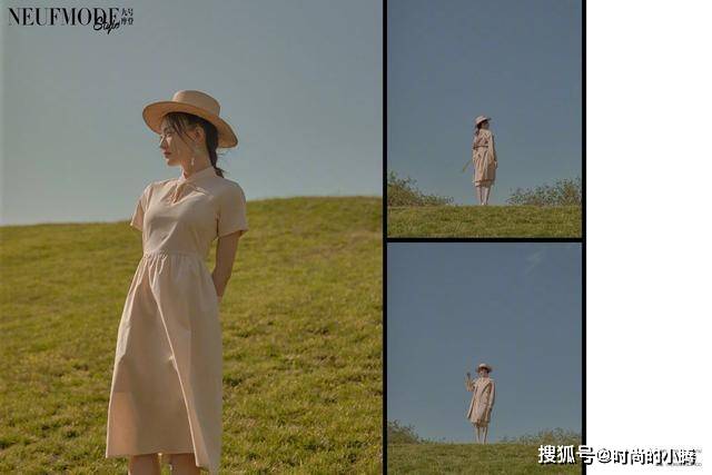 耳环 徐璐越来越美，一组田园风时尚大片，穿出活泼俏皮的少女感
