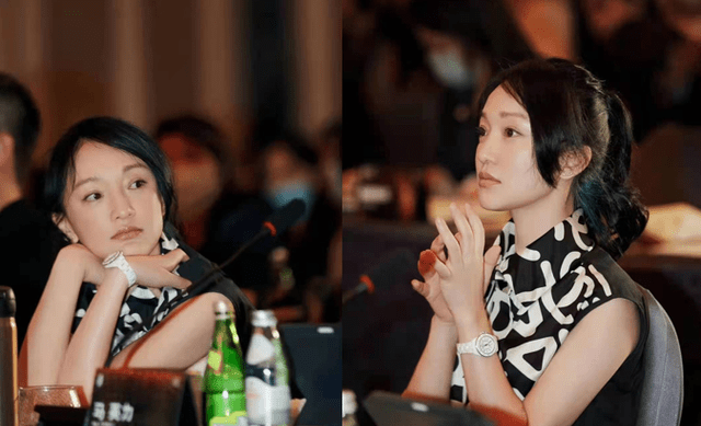 个性 周迅走机场挺“张扬”，穿棕色星空小半袖，脚上穿的粉袜子更抢镜