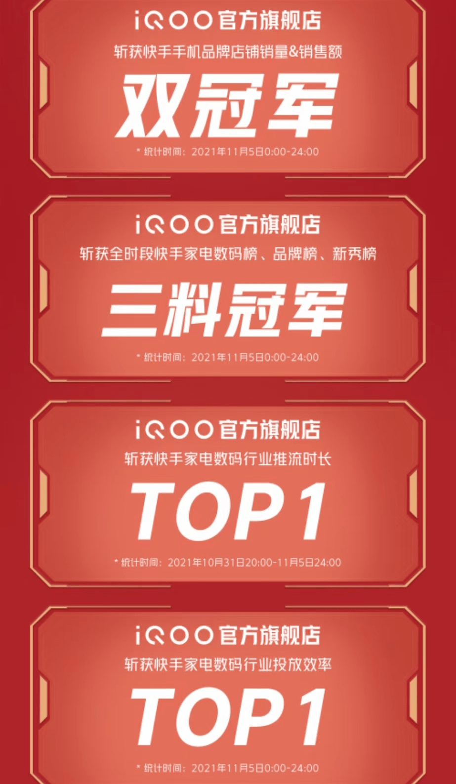 手机|在快手、苏宁等平台拿下第一！iQOO这匹双11黑马太猛了