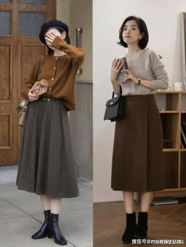 下半身 天冷了，这才是真正时髦实用的秋冬穿搭，时髦显高，小个子也适合