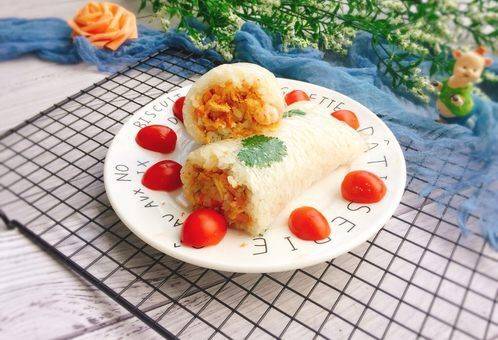 竹帘|天渐凉,做个简易饭团,饱腹抗饿,?咸?香味美,老人小孩都爱吃