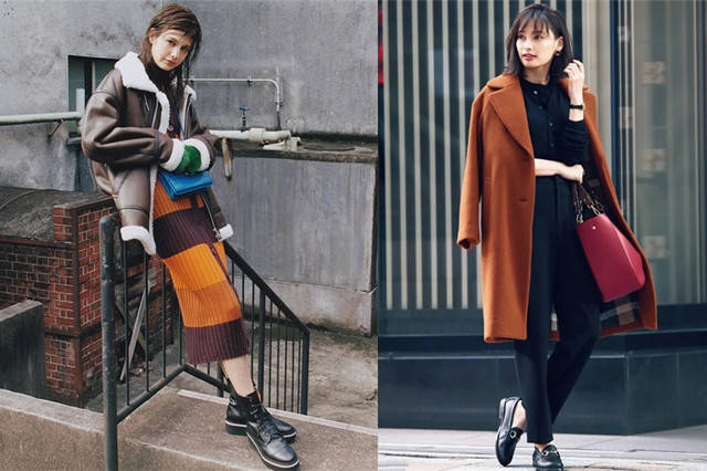 右图 冬季的第一件切尔西大衣，要穿搭带来温暖感的棕色，沉稳而时髦