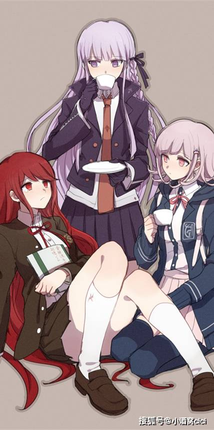 彈丸論破 音無涼子和其他角色的奇怪組合 動漫全面屏壁紙 全網搜