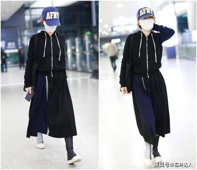 卫衣 马伊琍才是中年女性穿搭典范！连帽卫衣+牛仔裤，保暖时髦还减龄