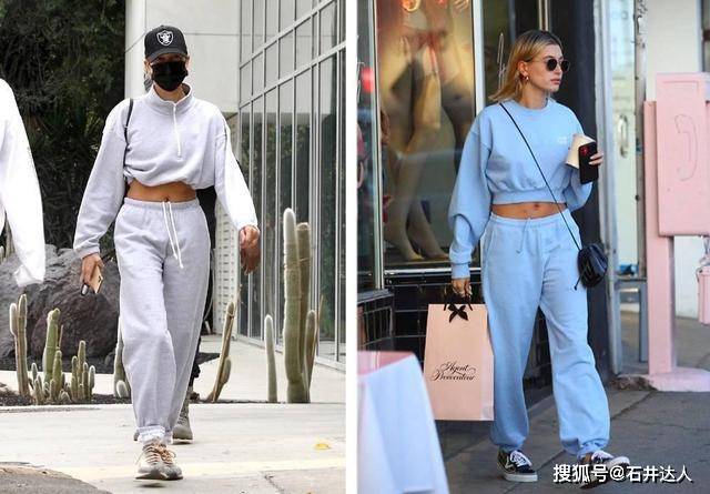 运动服 海莉亲自示范，如何利用3个简单技巧，把运动服穿出街头时尚感