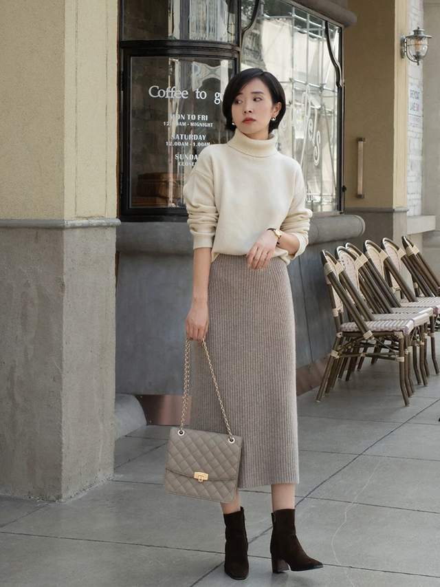 高个子 冬天变美小心机,搭配短靴显气质,轻松赢得美人心的时尚好物