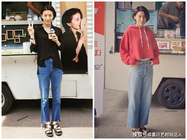 行走 这位韩国阿姨太会穿,47岁的简约穿搭,堪称行走的时尚典范