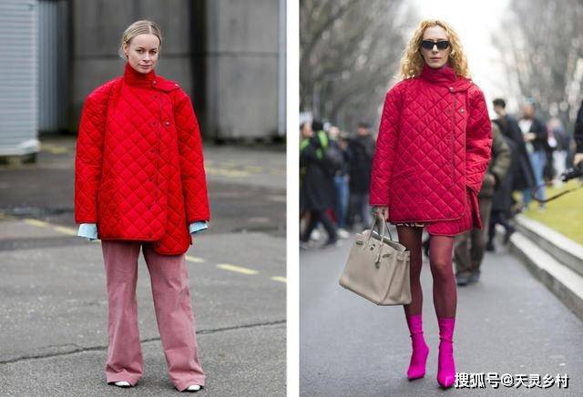 腰带 别再跟风加拿大鹅了,今冬流行的还有绗缝棉衣,4个技巧远离土气