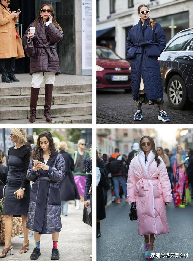 腰带 别再跟风加拿大鹅了,今冬流行的还有绗缝棉衣,4个技巧远离土气