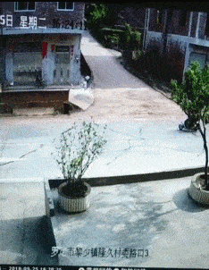 搞笑gif 妹子逛个街还穿高跟鞋 这下后悔了吧 粉紫色