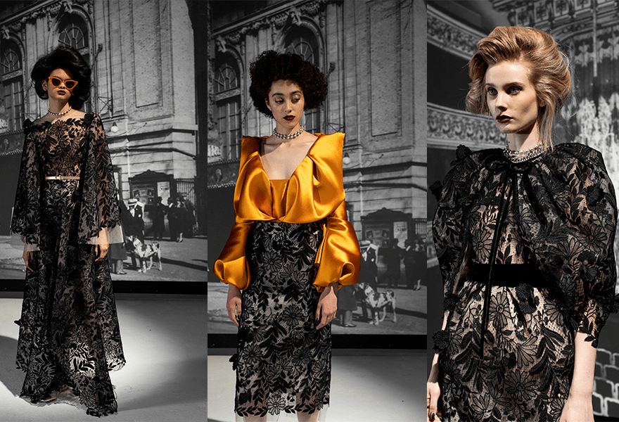 服装 Bibhu Mohapatra 2021秋冬，自由且轻盈，紫红色的浪漫与故事