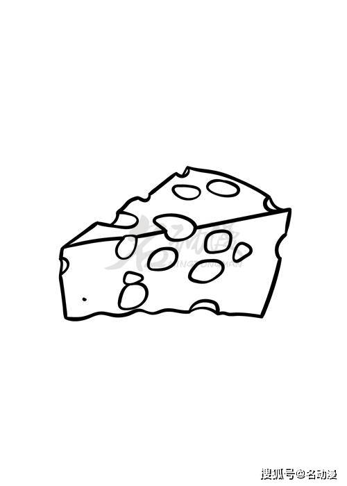 奶酪的画法简笔画图片