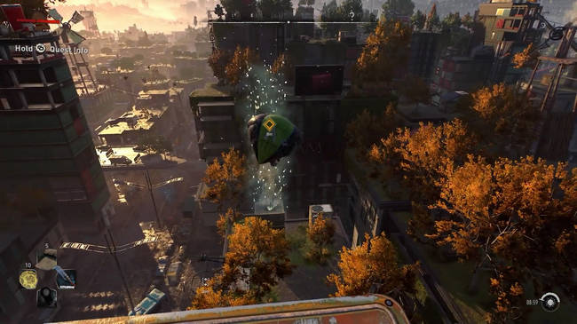 《消逝的光芒2》发布最新实机演示，使用滑翔伞自由穿梭