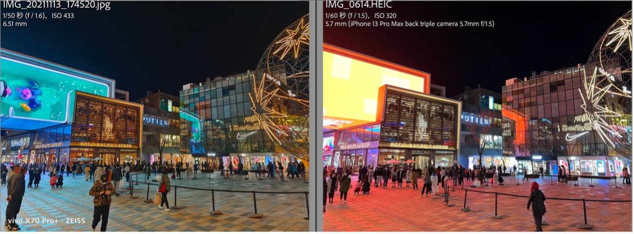 iPhone 13影像系统解析，iPhone 13 Pro Max与X70 Pro+影像对比
