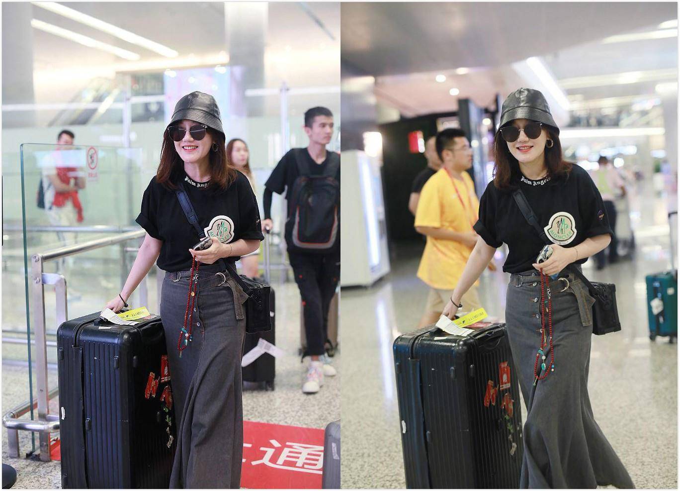 女友 她是胡歌前女友,穿T恤配长裙现身,微笑甜美似20岁少女